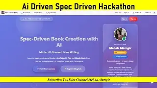 piaic ai driven spec driven hackathon using docusaurus, spec kit & caude code