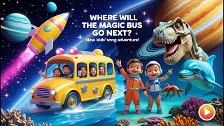 Magic Bus Adventures Song 🚀🌊🦖 | Toddler Songs & Nursery Rhymes