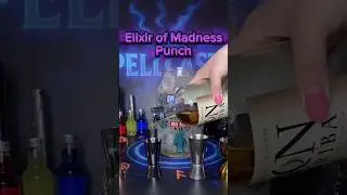 Elixir of Madness cocktail &ndash; rum, candy, gummy bears, party punch, wild drink, viral jar mix!