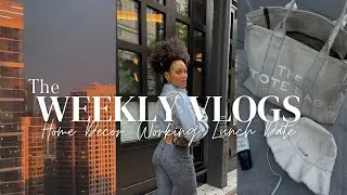 VLOG: WEEKLY ROUTINES, NEW APARTMENT DECOR, WORKING, LUNCH DATE IN CHICAGO | OUTFITS|AESTHETIC VLOGS