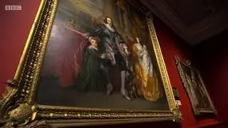 BBC's Arts Editor Will Gompertz walking through Charles I : King collector exhibition Royal academy