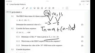 Linear number Patterns complete course