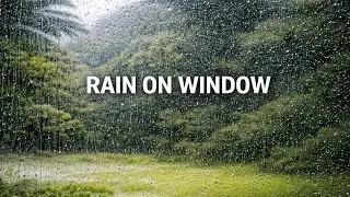 Real Rain on Window & Thunder Sounds (1 Hour) | Deep Sleep & Relaxation | No Talking