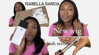 Luxury Isabella Garcia unboxing,mini vent, New wig, lash serum review.