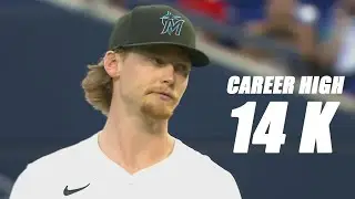 Max Meyer Records Career High 14 Strikeouts vs Reds!