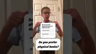 Do you prefer physical books or digital books? #digital #physical #digitalbooks ￼#poll
