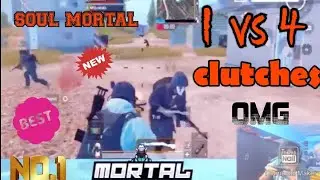 1 vs 4 by mortal the dp king ||soulmortal ||the magician