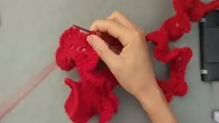 CLIP ,Making the best selling crochet 3D rose top,repeat order. #Crochet #diy