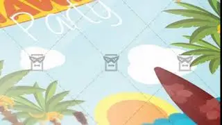Hawaii Night Flyer - Seasonal A5 Template