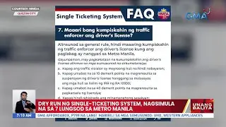 Dry run single-ticketing system, nagsimula na sa 7 lungsod sa Metro Manila | UB