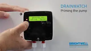Drain dosing system - Priming the pump (for mains and battery-powered units)
