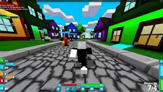 You spawn in a Roblox game called Randomville.