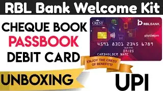 RBL Bank Saving Account Welcome Kit Unboxing | Best Debit card Unboxing |