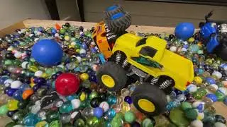 Let&rsquo;s play marbles and monster truck 