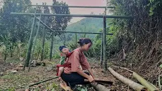 From Hardship to Hope &mdash; A Lucky Single Mother and Policeman Build a Bamboo Roof Hut