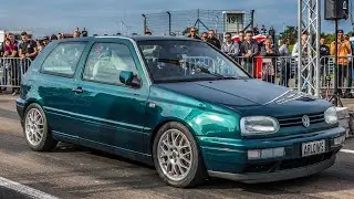 950hp Arlows VW Golf MK3 VR6 Turbo 301,75km/h @TTT Half Mile 25.09.2021