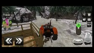 🚜 Desi Tractor Show | Pulling Heavy Wooden Trolley #gaming #tractor #drivingchallenge #viral 