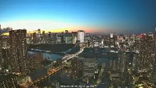 Tokyo Sunset 4K | Tsukiji & Kachidoki City View | Japan Archive | 2026-01-30