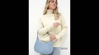 Маленькая женская сумочка BIORI полумесяц ( ищи на WB)