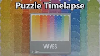 Waves - colorful 1000 pieces Cloudberries jigsaw puzzle timelapse