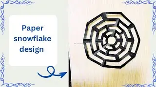 paper snowflake #craft #diy #papercraft #papercutting #snowflakes #design #creative