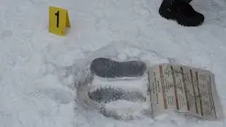 Casting Shoe Impression Evidence in Snow using Snow Print Plaster