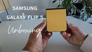 Samsung Galaxy Flip 5 Yellow (online Exclusive color) Unboxing