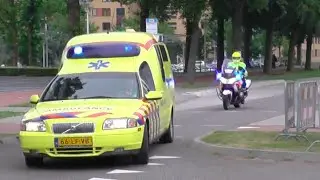 [Volvo S80/Drietoon] Spoedtransport Ambulance E.M.S. naar het Radboud Nijmegen