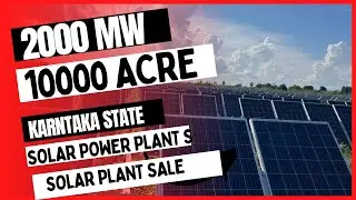10000 Acres || 2000 MW Solar power energy plant sale Karnataka | 50 to 750 MW available | PPA - 4.75