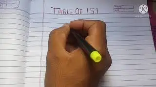 Table Of 151 | #short #shortvideo #youtubeshort
