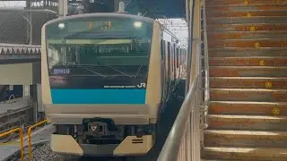 「逆入線！！」【サイ126編成TK入場回送(指定保全)】E233系1000番台サイ126編成が南浦和駅1番線に到着停車するシーン！【回8391G】