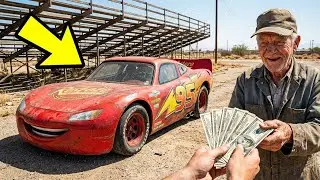 POV ASMR Car Restoration  2006 Lightning McQueen Hidden Under Old Stadium Bleachers  Shockingly Chea