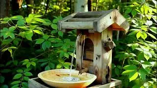 🌿 Calm Garden Fountain 💧 | Flowing Water Sounds for Sleep, Study & Relax