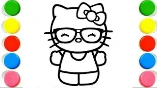 Cute little Hello kitty | Easy Drawing & Coloring