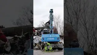Manipulare deșeuri cu Graifer Fuchs - PAJURCA METAL GROUP