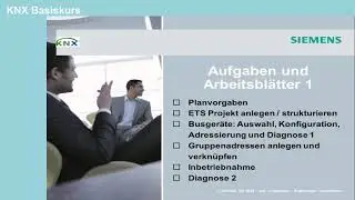 A1 Siemens KNX Basiskurs &ndash; praktischer Aufgabenblock 1