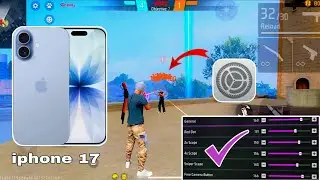 iphone 17 free fire sensitivity settings ⚙️ l iphone 17 free fire headshot settings ⚙️ l 