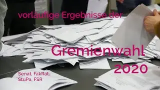 Vorl&auml;ufige Ergebnisse der Gremienwahl 2020