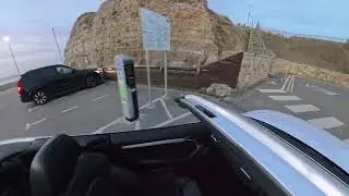 drive down seaham in the a5 quattro using insta 360 x4