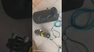 Inflatable pipe plug inflation demonstration.