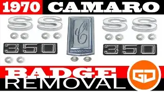 1970 SS Camaro Gen 2 Guard Fender Badge Removal