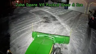 John Deere 1025R Fights Packed Snow & Ice | Snow Short 4