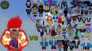 Angry Noob vs Random Op Old Bosses | Minecraft Bedrock | MobBattle | Part 1