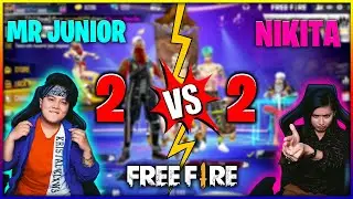 2 v 2 BROTHER SISTER CUSTOM CS | MR JUNIOR | GARENA- FREEFIRE