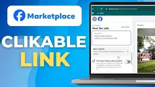 How To Add Clickable Link To Facebook Marketplace (2025) | Full Guide