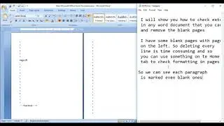 Remove Blank Pages and Blank Spaces in Microsoft Word