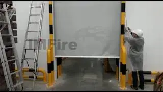 E240 Fire Curtain  Service Corridor: Kh5 Retail Group Food Factory, Russia