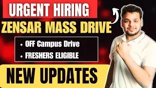 Zensar Mass Drive 2025 | Off Campus Drive for Freshers | Latest Hirings | New Job Updates