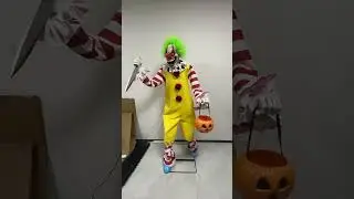 prototype party time latex trick or treat clown halloween animatronic #animatronic #halloween #clown