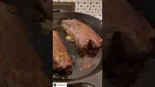 Diaframma in padella e patate al forno